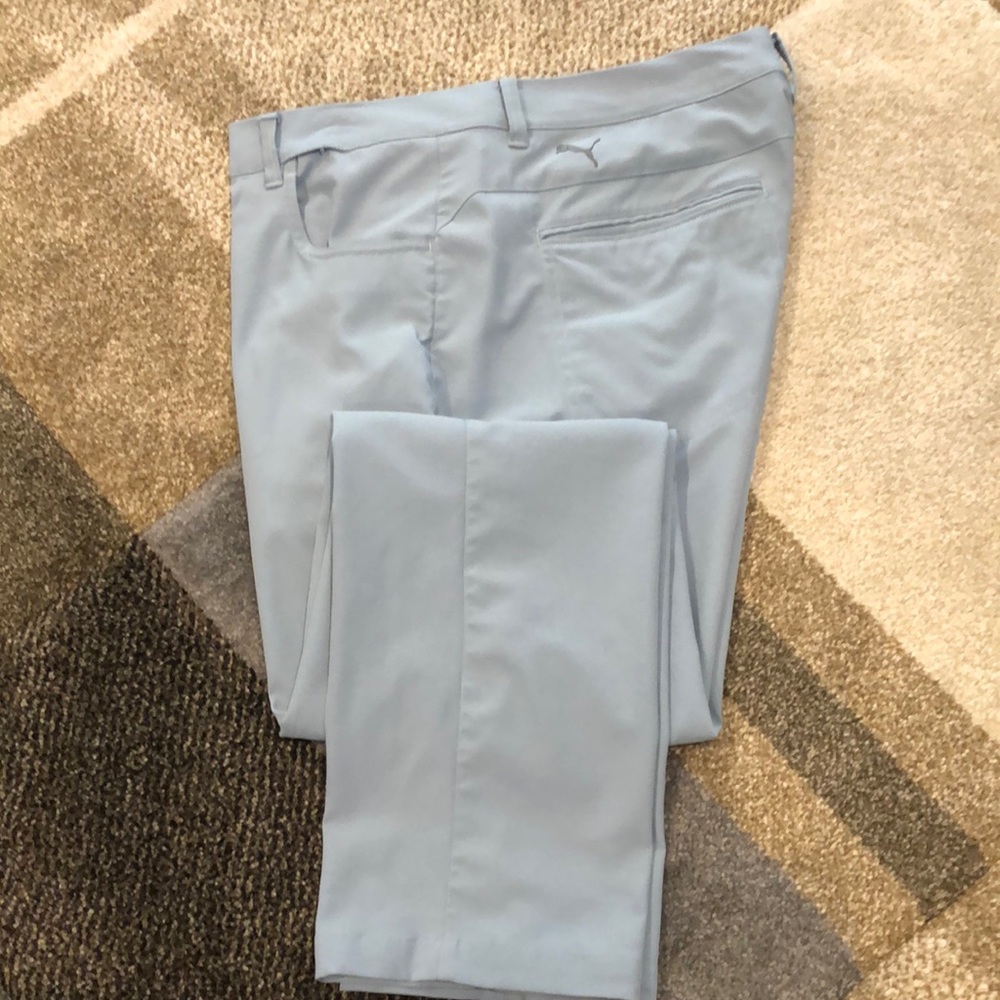 Grey/blue Puma golf pants 36x30